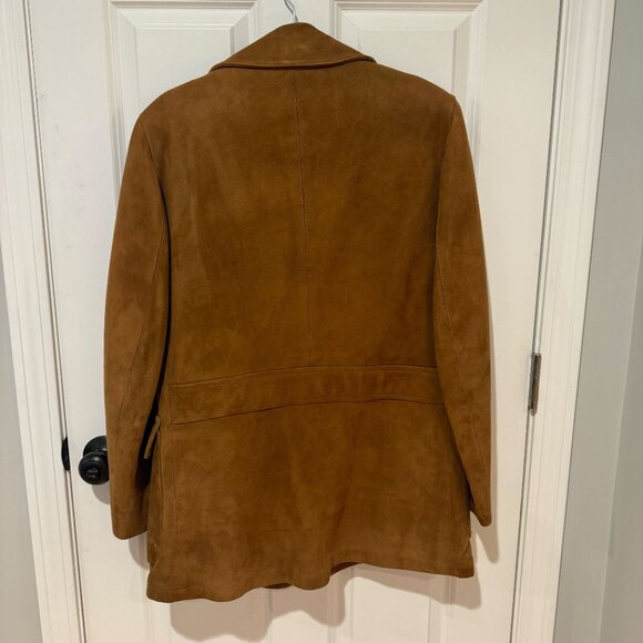 Vintage Bert Paley Tan Suede Men's Jacket - Size 38 - Picture 6 of 12